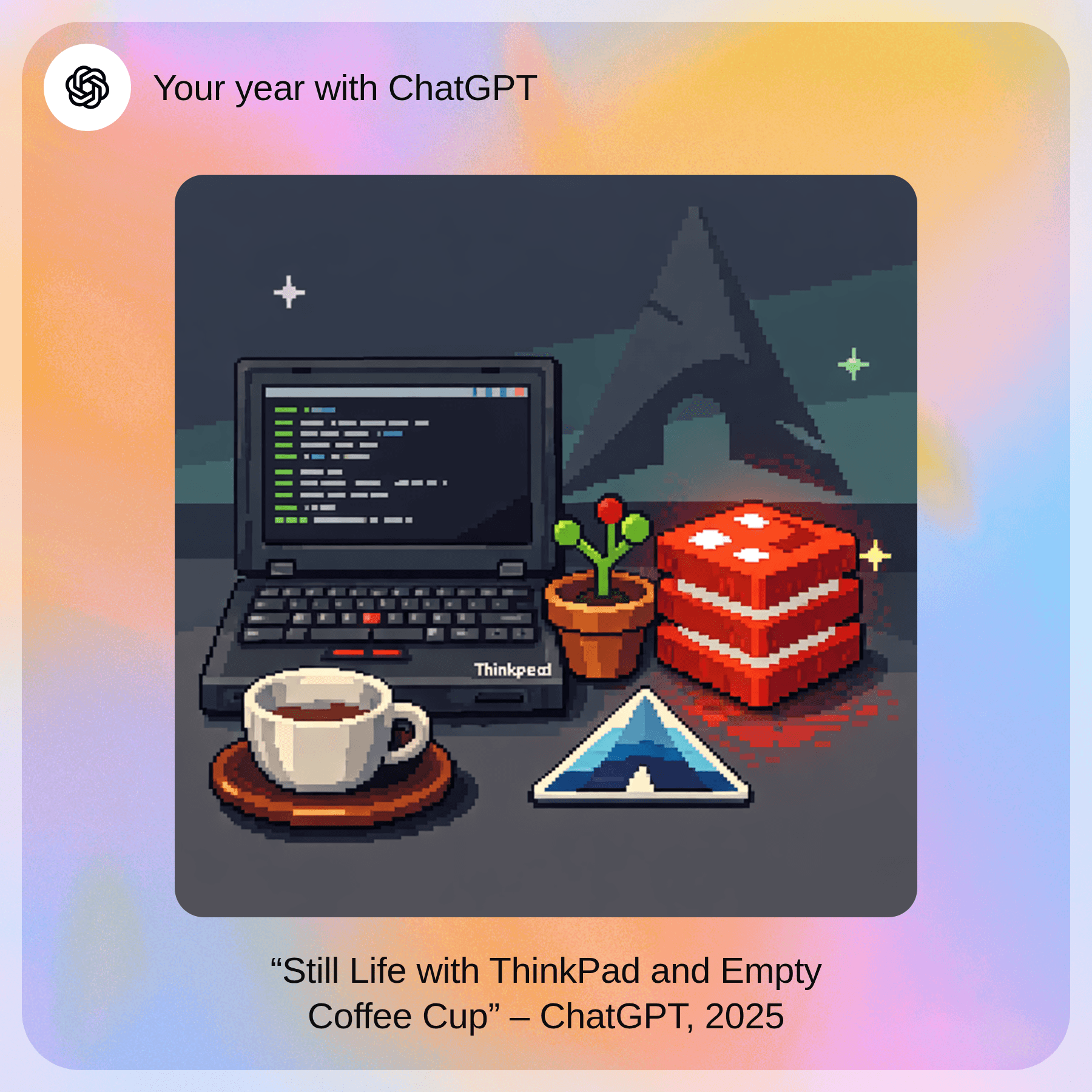 Developer workspace still life